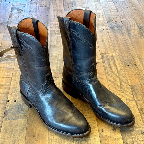 Lucchese 1883 Men’s Madras Goat Chocolate 12 EE NIB - Picture 1 of 6